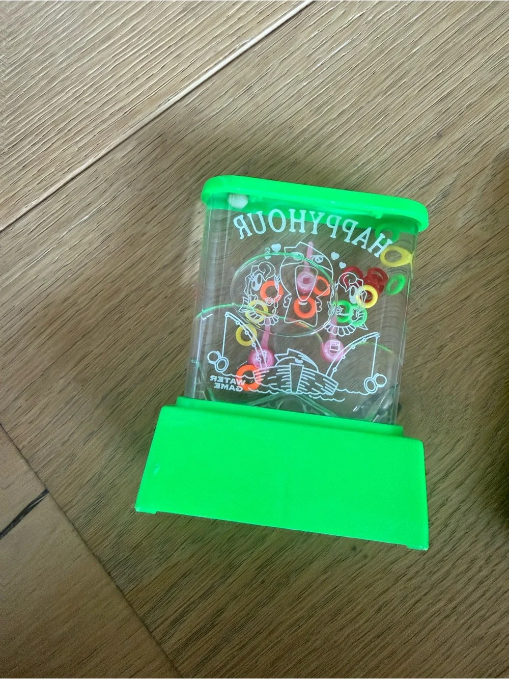 Green Water Ring Toss Handheld Game and Toy Phone - Green